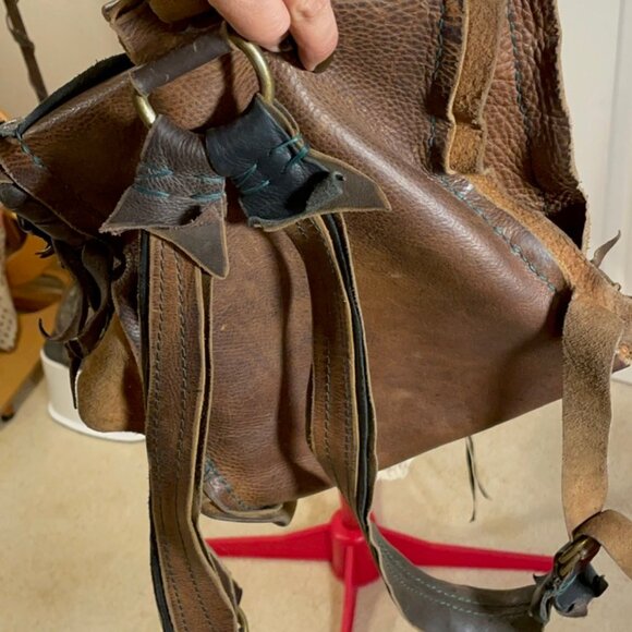 Urial Magic handmade Leather backpack fairy